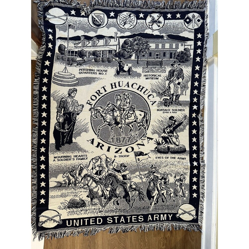 Fort HuachucaArizona United States Army Throw Quilt